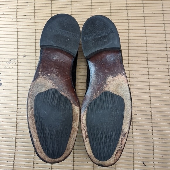 Florsheim Men's Loafer Size 12 EEE Como Black Leather Dress Shoes - Picture 10 of 11